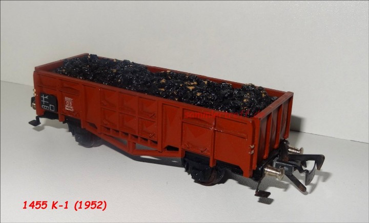 1455 K - offener Güterwagen mit Kohleladung